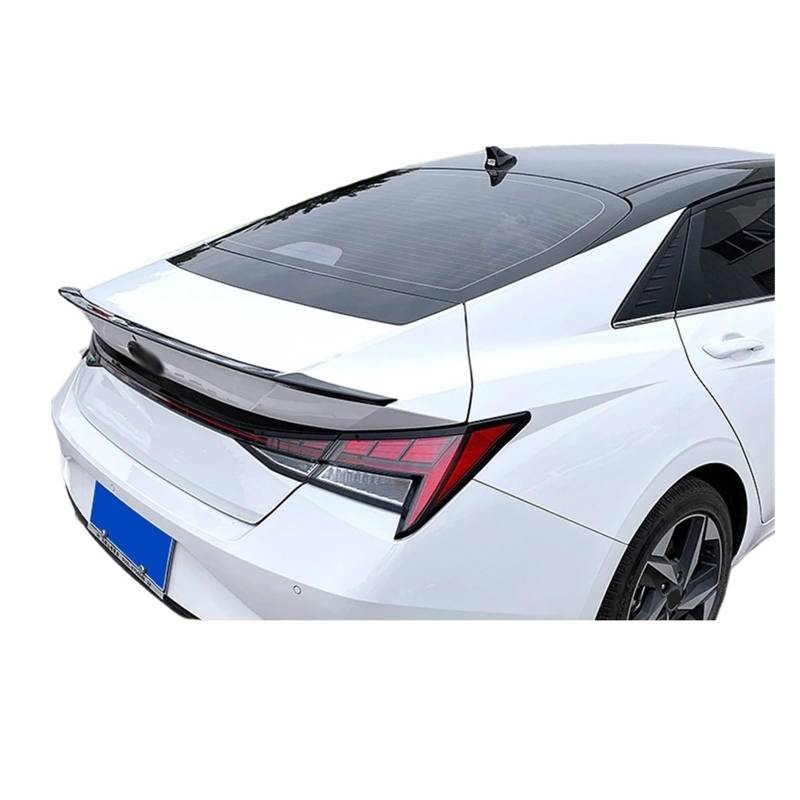 Kompatibel for Hyundai Elantra CN7 2021 2022 Auto Hinten Stamm Deckel Lip Body Kit Spoiler Flügel Sport Styling Carbon Tuning außen Zubehör(Unpainted) von FXFUPO