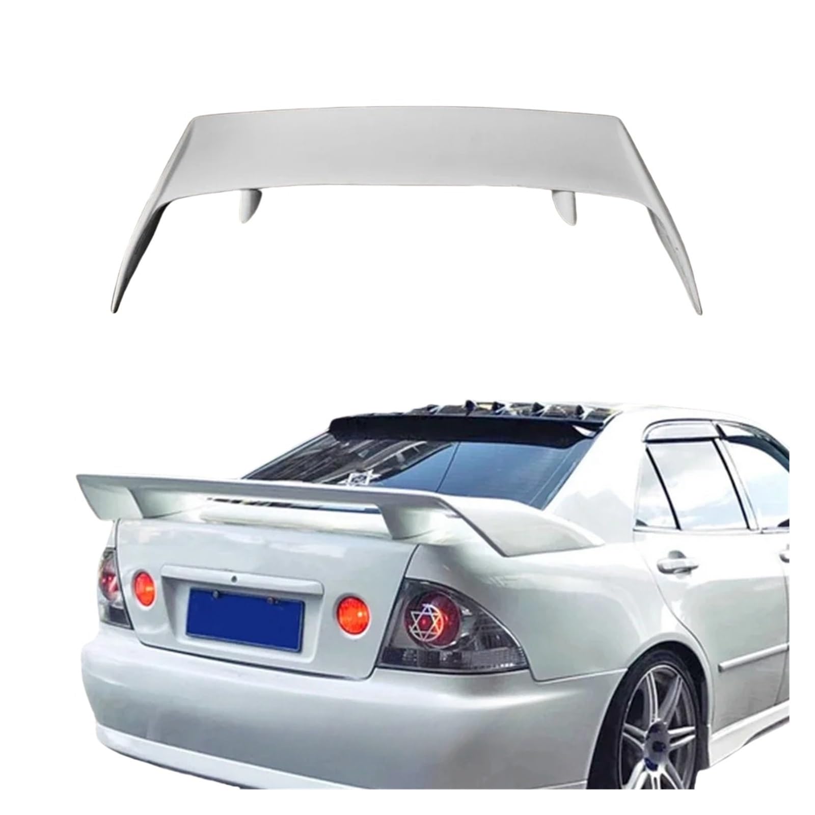 Kompatibel for Nissan 180SX S13 S14 S14A 326Power Heckspoiler Fiberglas von FXFUPO