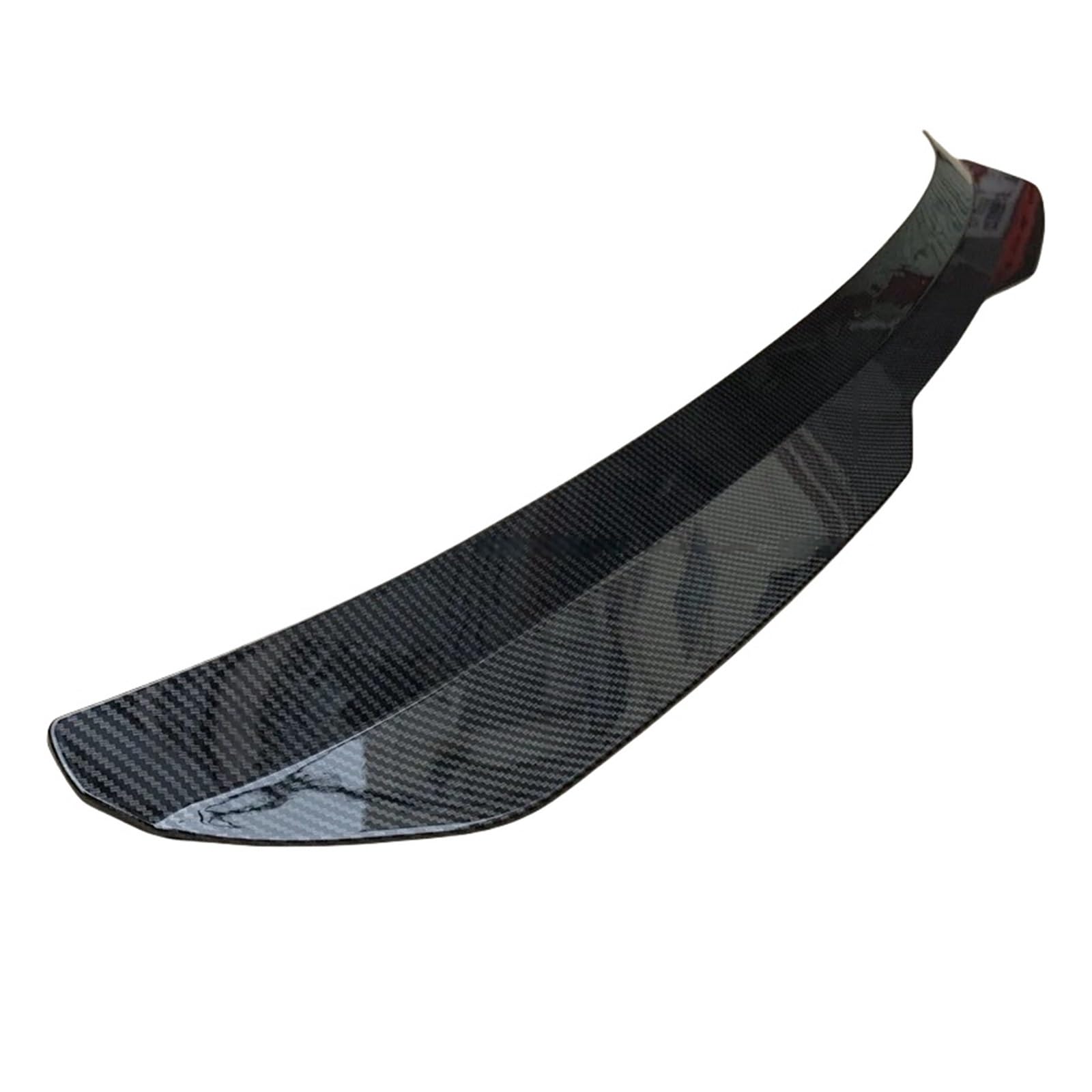 Kompatibel for Seat LEON 2000-2020 3 Tür/5 Türen for 1P MK2 5F Auto Schwanz Flügel dekoration ABS Fließheck Spoiler Auto Lip Spoiler(Fake Carbon Fiber) von FXFUPO