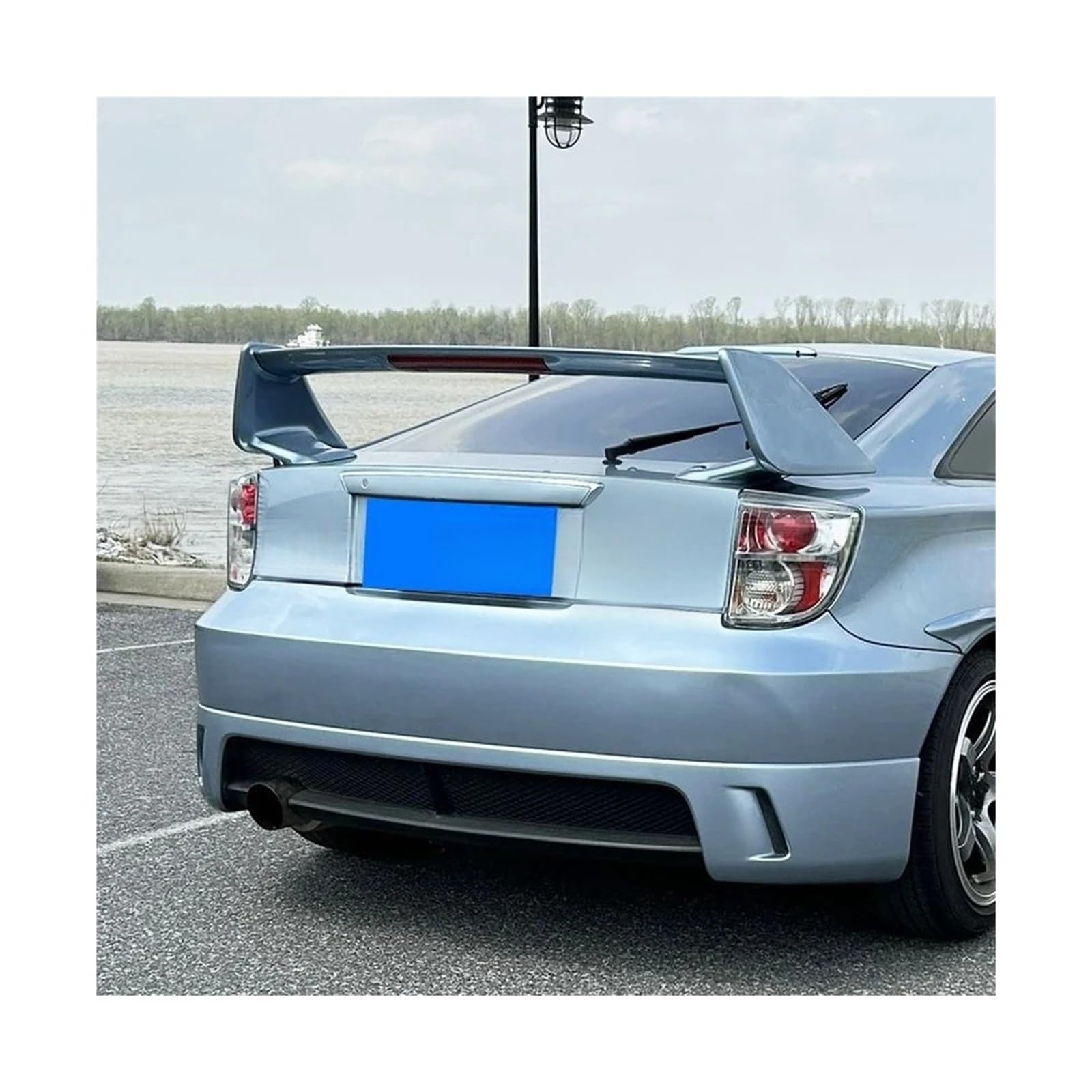 Kompatibel for TOYOTA CELICA Heckspoiler 2000–2005 mit LED-Leuchten, ABS-Kunststoff-Autospoiler, Kofferraum-Kofferraumspoiler(Unpainted) von FXFUPO