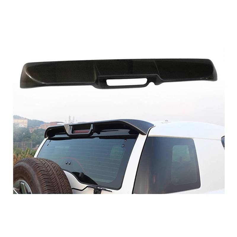 Kompatibel for Toyota FJ Cruiser ABS Spoiler Modifikation Feste Wind Spoiler Aussehen Dekoration FJ Schwanz Sport Spoiler Zubehör(Carbon fiber) von FXFUPO