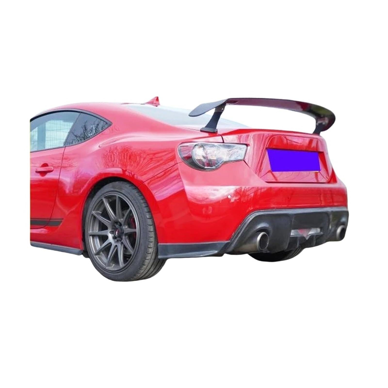 Kompatibel for Toyota GT86 Kompatibel for Subaru BRZ Scion FR-S 2012-2017 Carbon Faser AUTO HECKFLÜGEL STAMM Lip hinten Stamm Spoiler(FRP Glossy Black) von FXFUPO