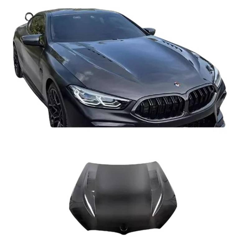 Kompatibel mit BMW G14 G15 G16 8er-Serie F91 F92 F93 M8 2018–2023 FSC Real Dry Carbon Fiber Frontstoßstange Motorhaube Motorhaube Entlüftungsabdeckung von FXFUPO