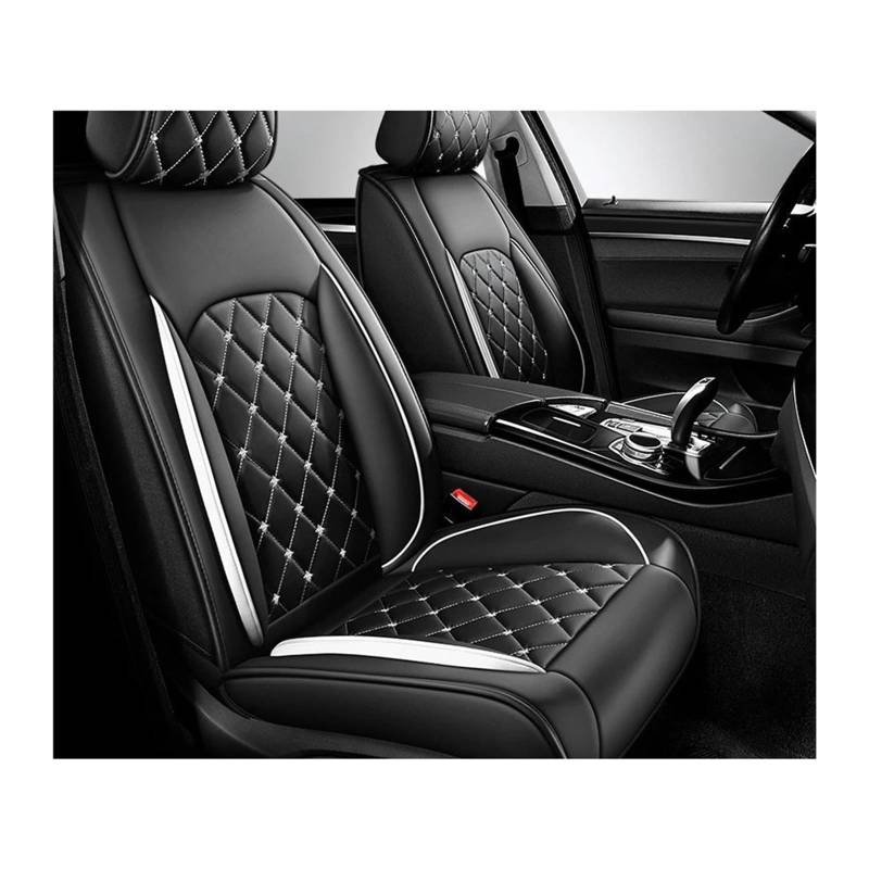 Leder-Autositzbezug kompatibel for Citroen C2 C3 C4 C-CROSSER C-XR C4 Cactus C4L Picasso C5 Triumph C6 Xantia DS4 DS5 DS6(1 seat-01) von FXFUPO