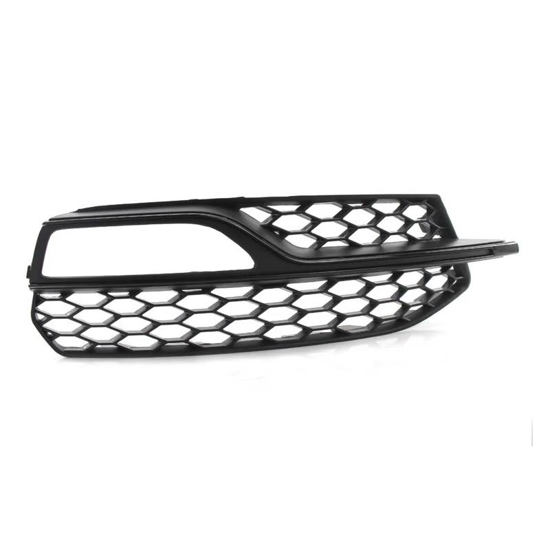 Links Rechts Front Stoßstange Nebel Licht Kühlergrill Grill Waben Mesh Lampe Abdeckung Kompatibel for Audi S3 A3 S-Linien 2014-2016 8V3807681 8V3807682(Gloss Black) von FXFUPO