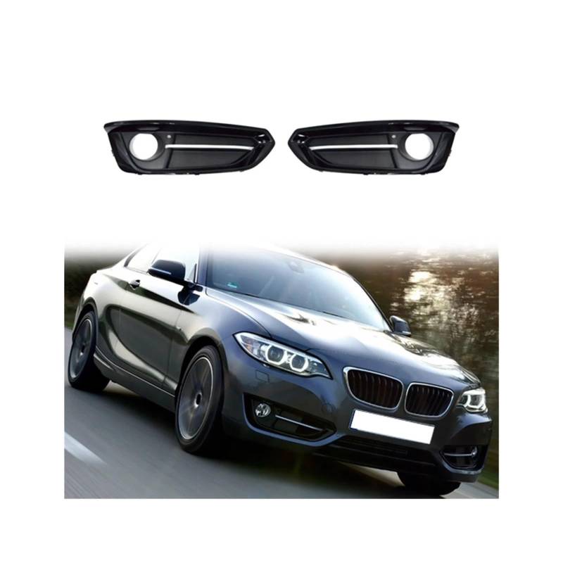 Nebelscheinwerferabdeckung vorne links for Stoßstange, 51117343731, kompatibel mit BMW F22 F23 228I 230I 2014–2020, Auto-Nebelscheinwerfer, Kühlergrill, Lünette mit Loch von FXFUPO