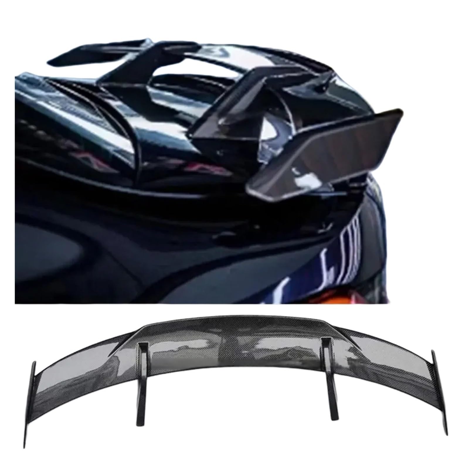 Neue GT-Stil Real Carbon Fiber Hinten Stamm Spoiler Heck Racing Flügel Kompatibel for Infiniti Q60 2017-2022 Dekorative Spoiler trimmt von FXFUPO