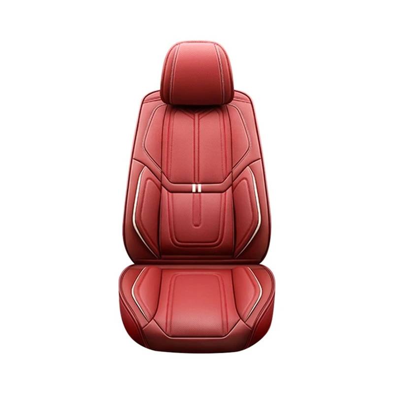 Premium-Autositzbezug aus Nappaleder, wasserdicht, Autositzkissen, Auto-Styling, universell kompatibel for Limousine, SUV, LKW, Schrägheck(C Front Seat 1PC) von FXFUPO