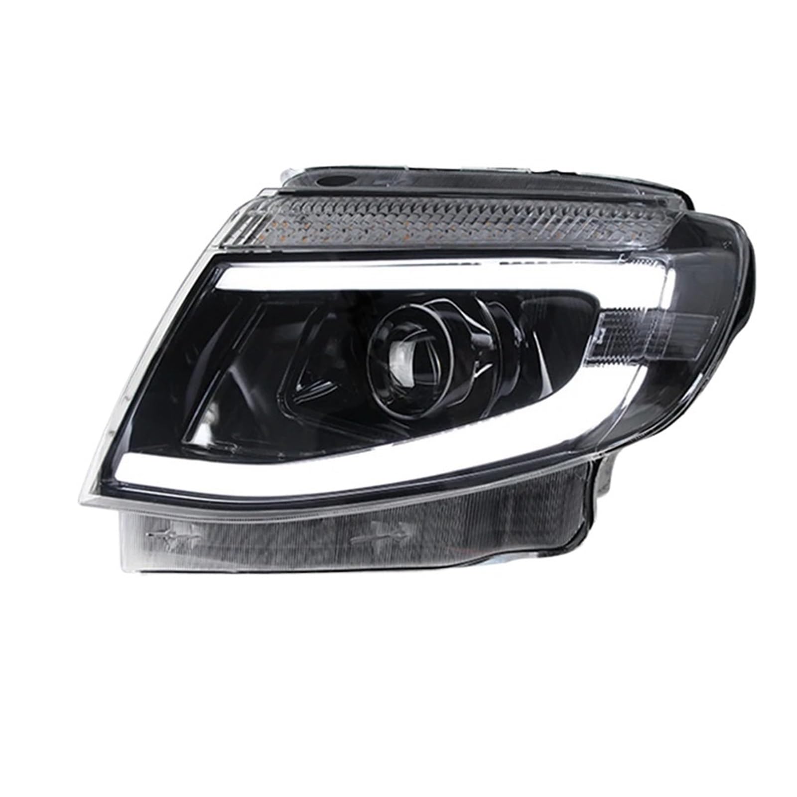 Scheinwerfer Kompatibel for Ford Ranger T6 2012-2015 Auto Automotive Liefert LED DRL 5 Xenon Objektiv H7 Everest auto Zubehör(In low beam) von FXFUPO