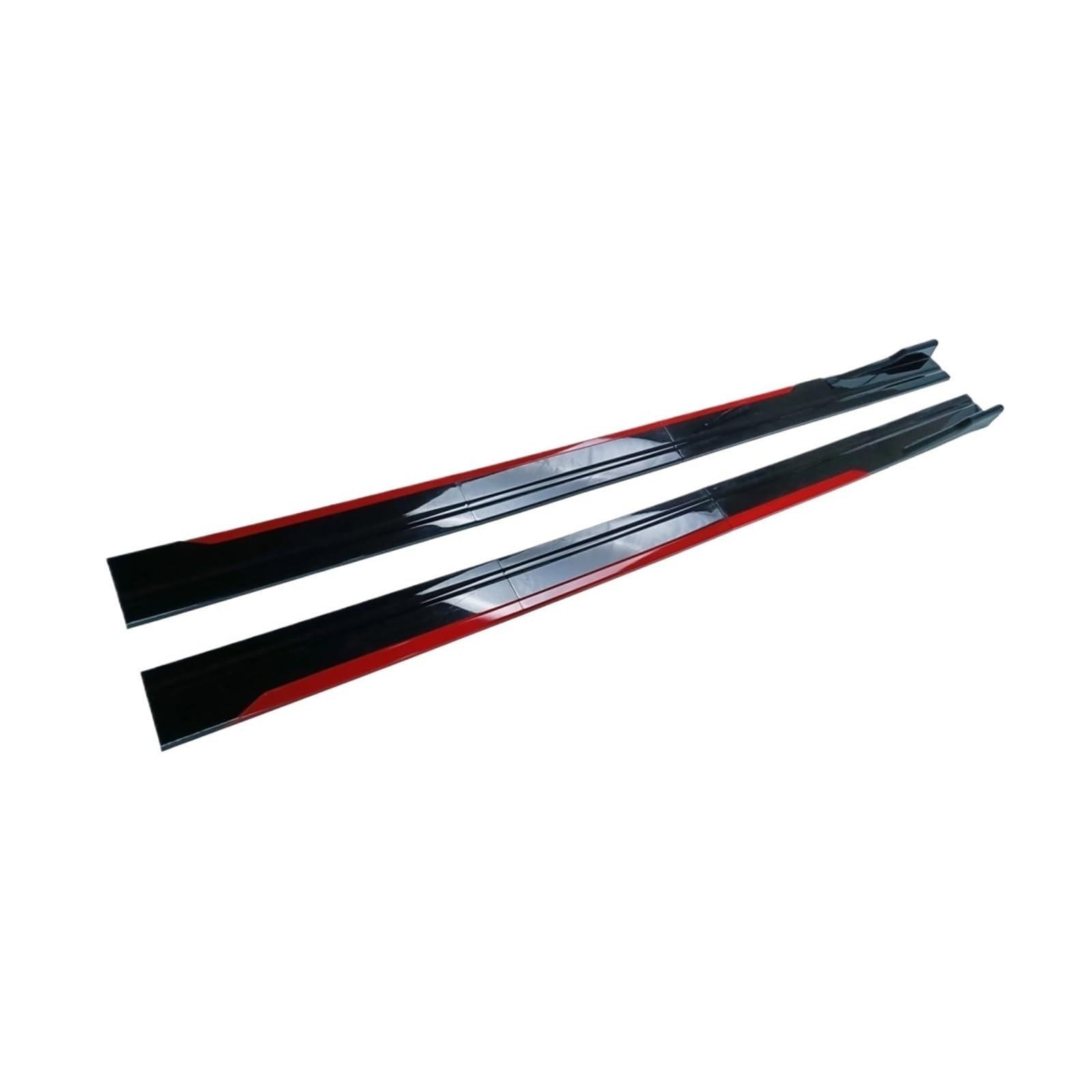 Universal Auto Seitenschweller 8 Stück Winglet Splitter Lip Side Spoiler Kompatibel for BMW/Audi/VW Kompatibel for Honda/Benz(Red) von FXFUPO