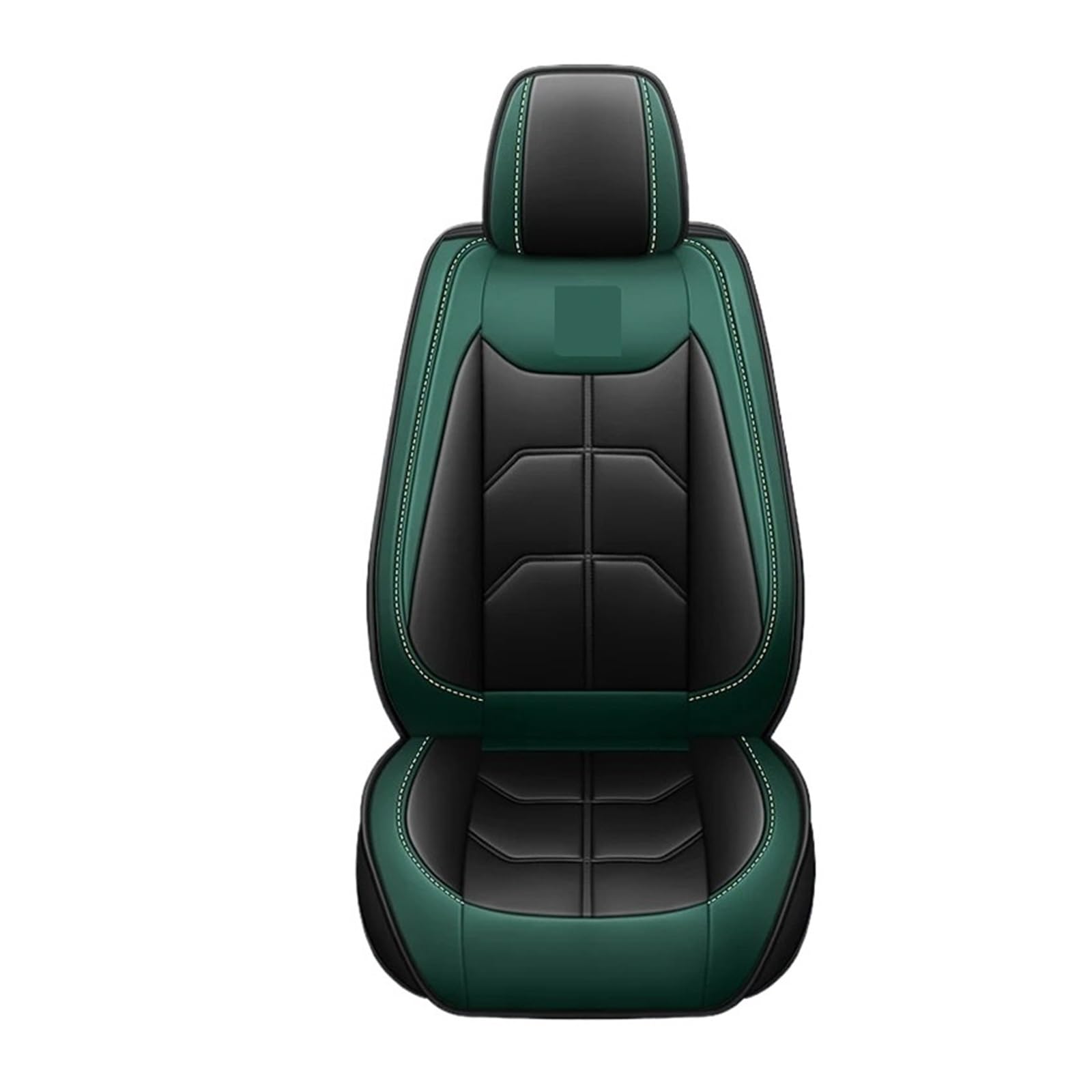 Universal Auto Sitzbezug Kompatibel for Bmw E46 E90 3 Serie E21 E30 E36 E91 E92 E93 F30 F31 F34 f35 G20 Auto Zubehör(Black Green 5 Seat) von FXFUPO