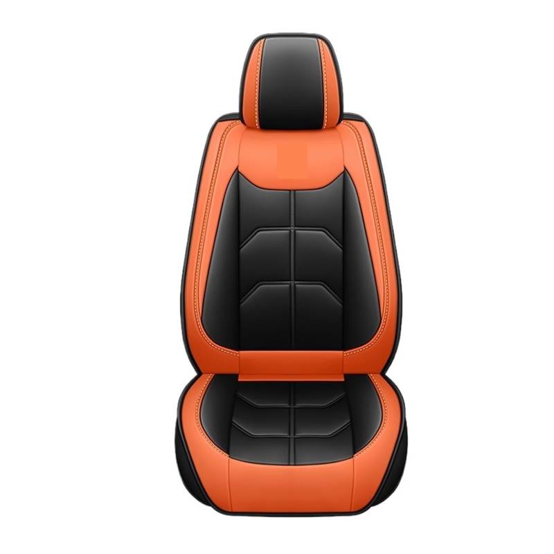 Universal Auto Sitzbezug Kompatibel for Bmw E46 E90 3 Serie E21 E30 E36 E91 E92 E93 F30 F31 F34 f35 G20 Auto Zubehör(Black Orange 5 Seat) von FXFUPO