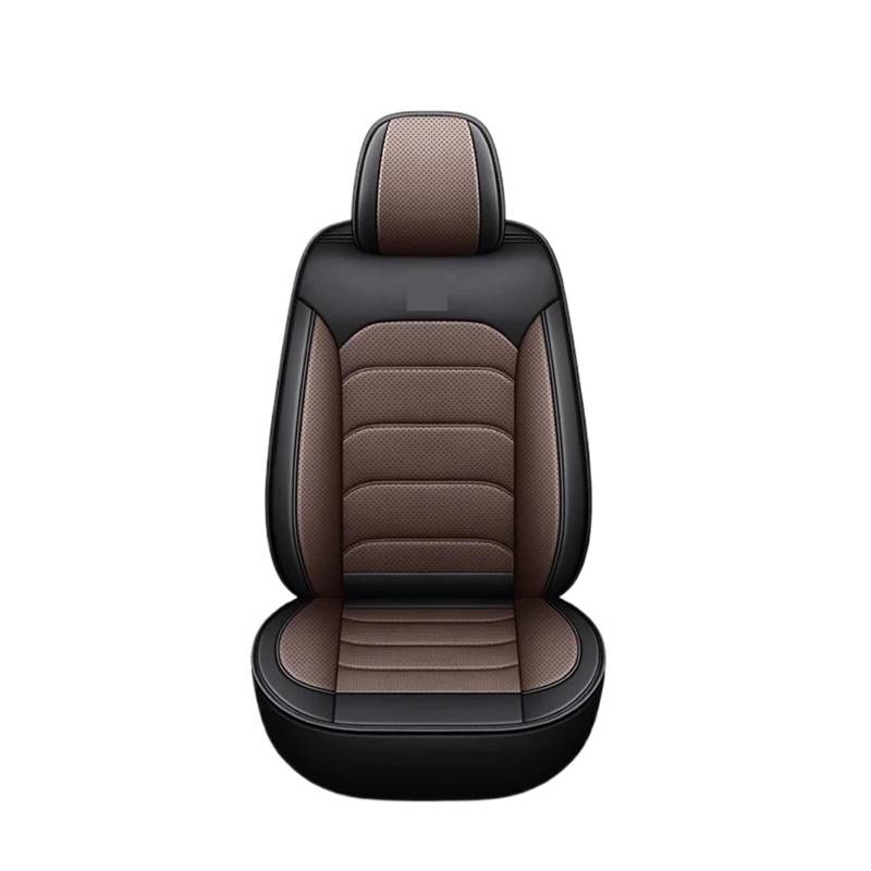 Universal Style Autositzbezug kompatibel for Haval F7 F7X H6 H9 Jolion Fiat Freemont Bravo Autozubehör Innendetails Sitzschutz(Black coffee 5 Seat) von FXFUPO