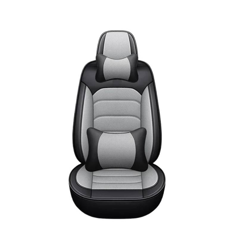 Universal Style Autositzbezug kompatibel for Haval F7 F7X H6 H9 Jolion Fiat Freemont Bravo Autozubehör Innendetails Sitzschutz(Black coffee 5 Seat-01) von FXFUPO