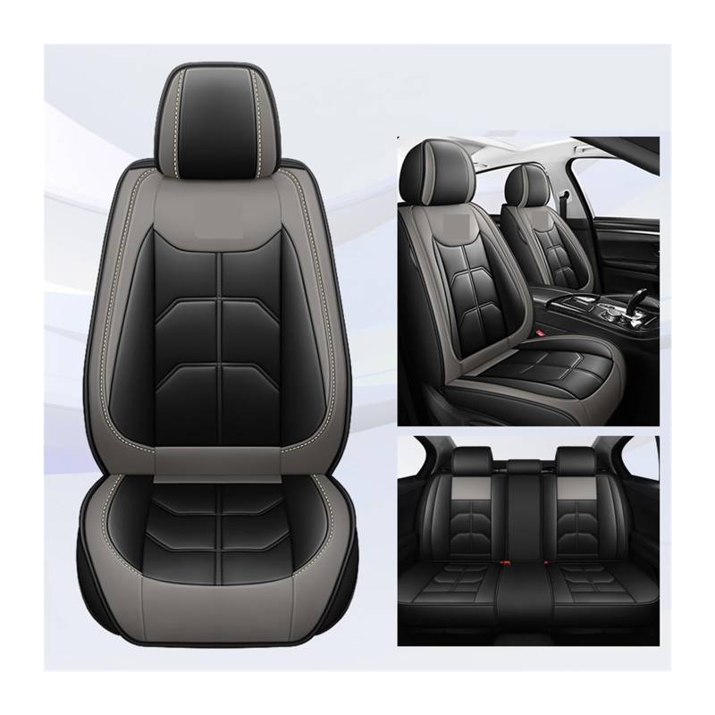 Universeller Autositzbezug kompatibel for MG alle Automodelle EZS GT EHS RX5 MG4 MULAN MG5 MARVEL R MG6 Autozubehör Innendetails(Black Grey 5 Seat) von FXFUPO