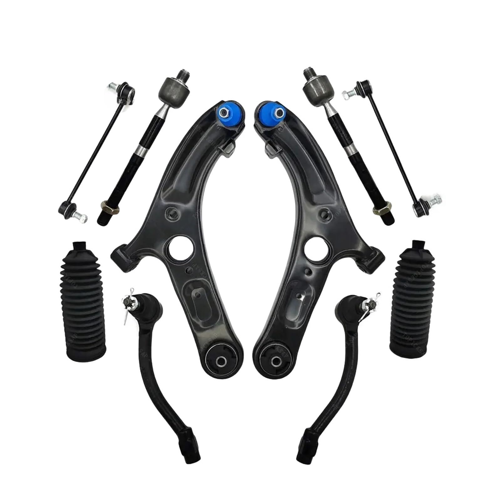 Vorderradaufhängung, Querlenker, Kugelgelenk, Spurstange, Stabilisator, 10 Stück, kompatibel mit Hyundai Elantra VELOSTER 2011 2012–2016 von FXFUPO