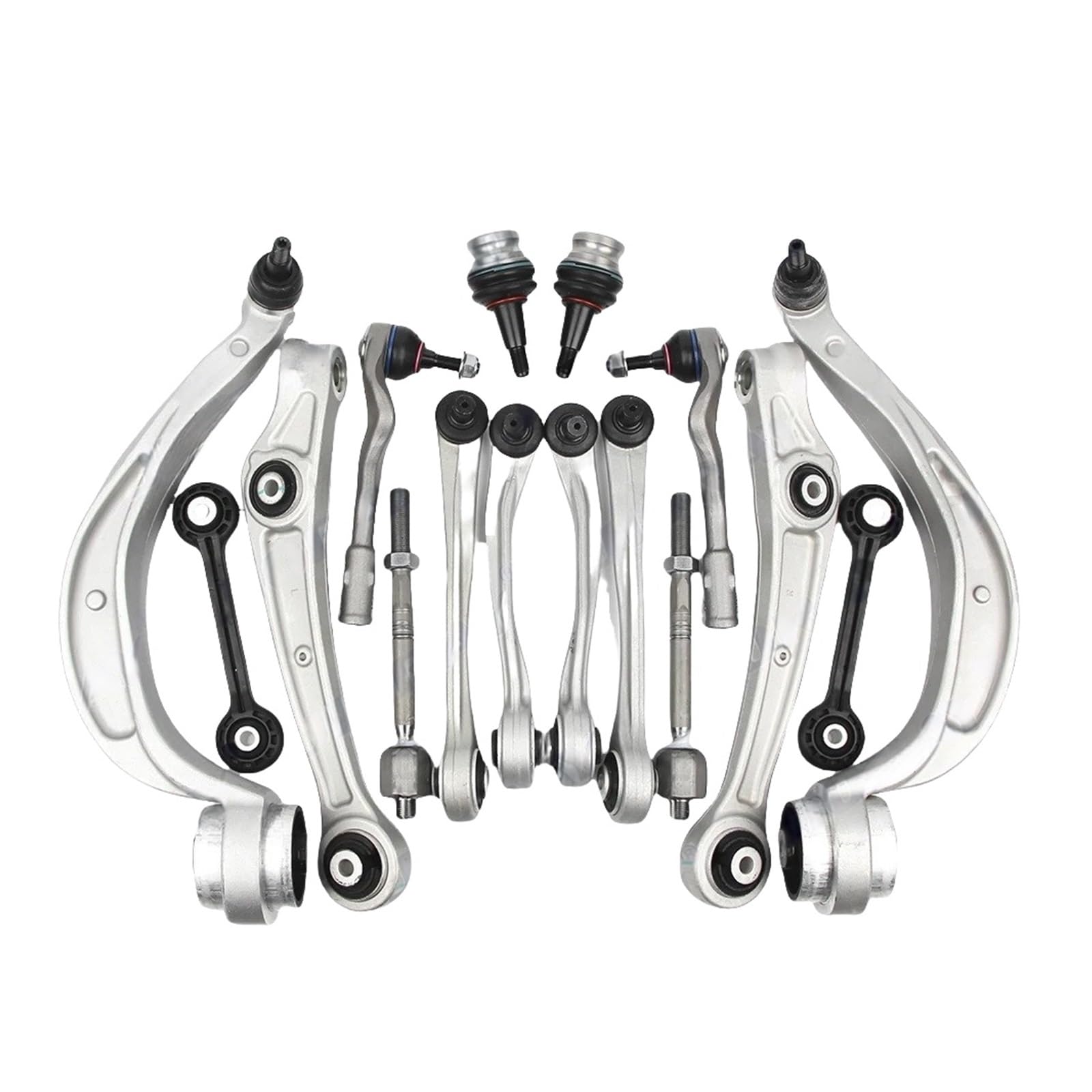 Vorderradaufhängung Querlenker Kugelgelenk Stabilisator Link Spurstange Kits kompatibel for Audi A4 B8 8K2 8K5 A5 8T3 A6 4G2 C7 A7 4GA Q5 8R(A4 A5 Q5 2008-2009) von FXFUPO