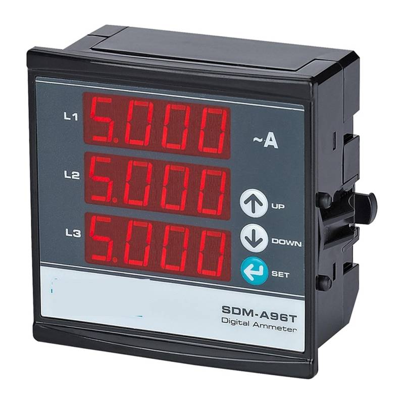 SDM-A96T 3P&4W Digital Three Phase Ammeter, Slim Compact, LED Panel Meter FXPGIIOZM(3CT 200A) von FXPGIIOZM