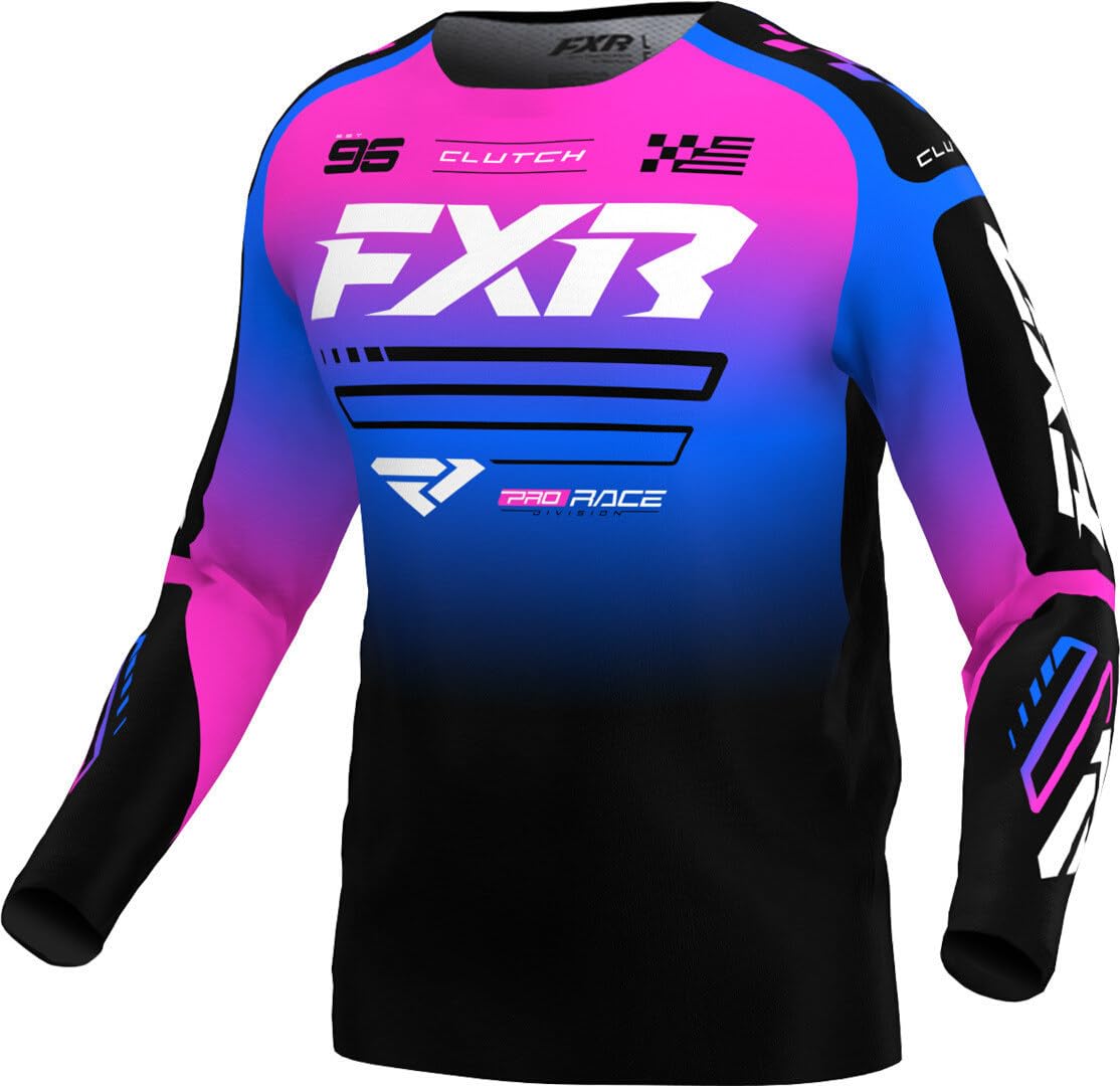 FXR Clutch 2025 Motocross Jersey, schwarz/blau/lila, 2XL von FXR