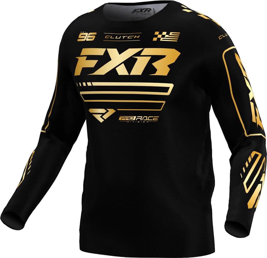 FXR Clutch 2025 Motocross Jersey, schwarz/gold, 2XL von FXR