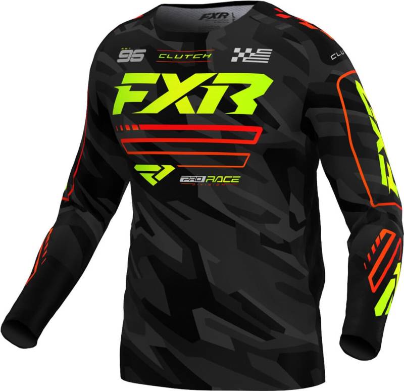 FXR Clutch 2025 Motocross Jersey, schwarz/grün, M von FXR