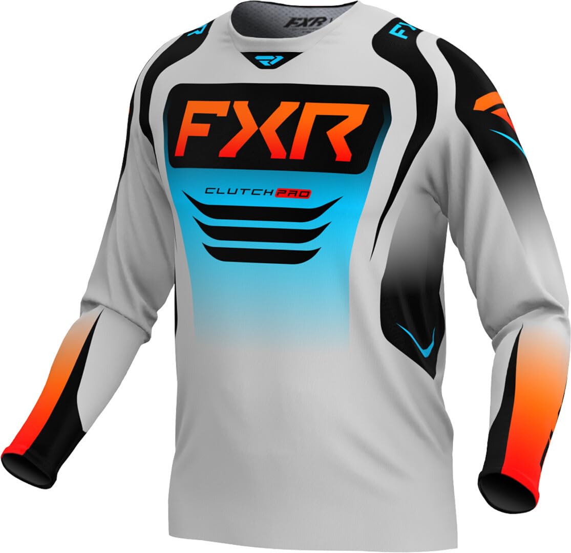 FXR Clutch Pro 2025 Motocross Jersey, orange/blau/schwarz, L von FXR