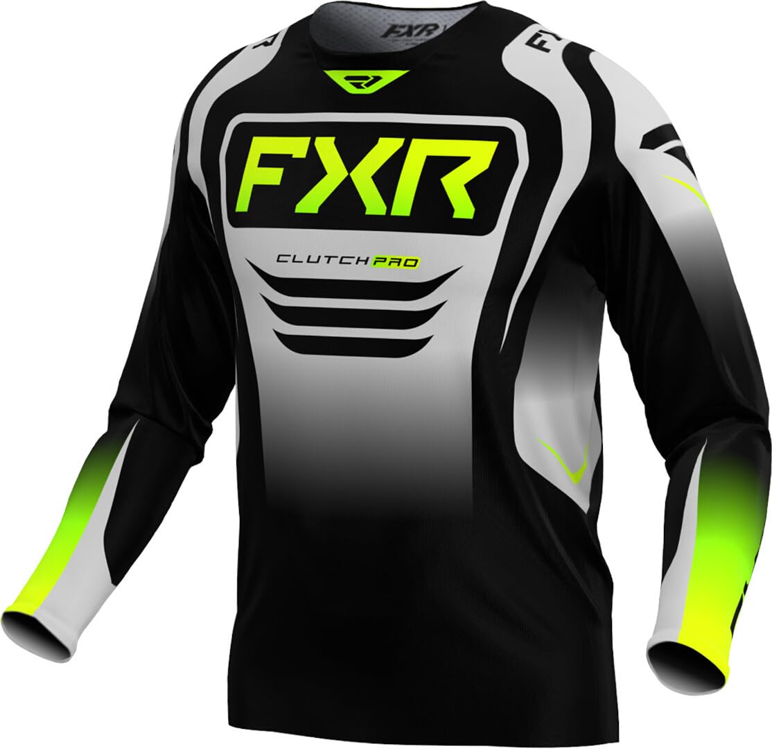 FXR Clutch Pro 2025 Motocross Jersey, schwarz/grün, 2XL von FXR