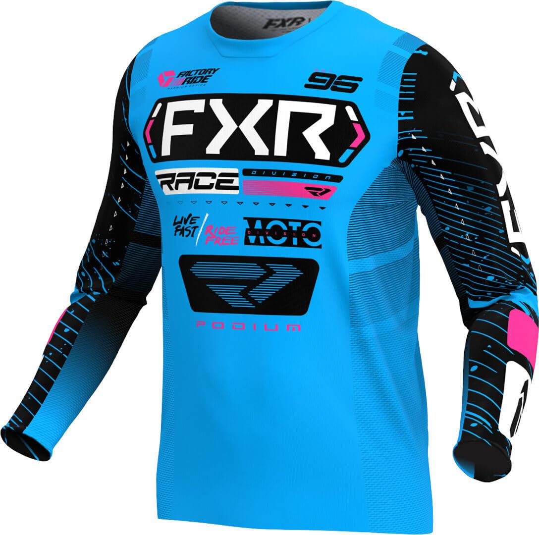 FXR Podium 2025 Motocross Jersey, blau/pink, L von FXR