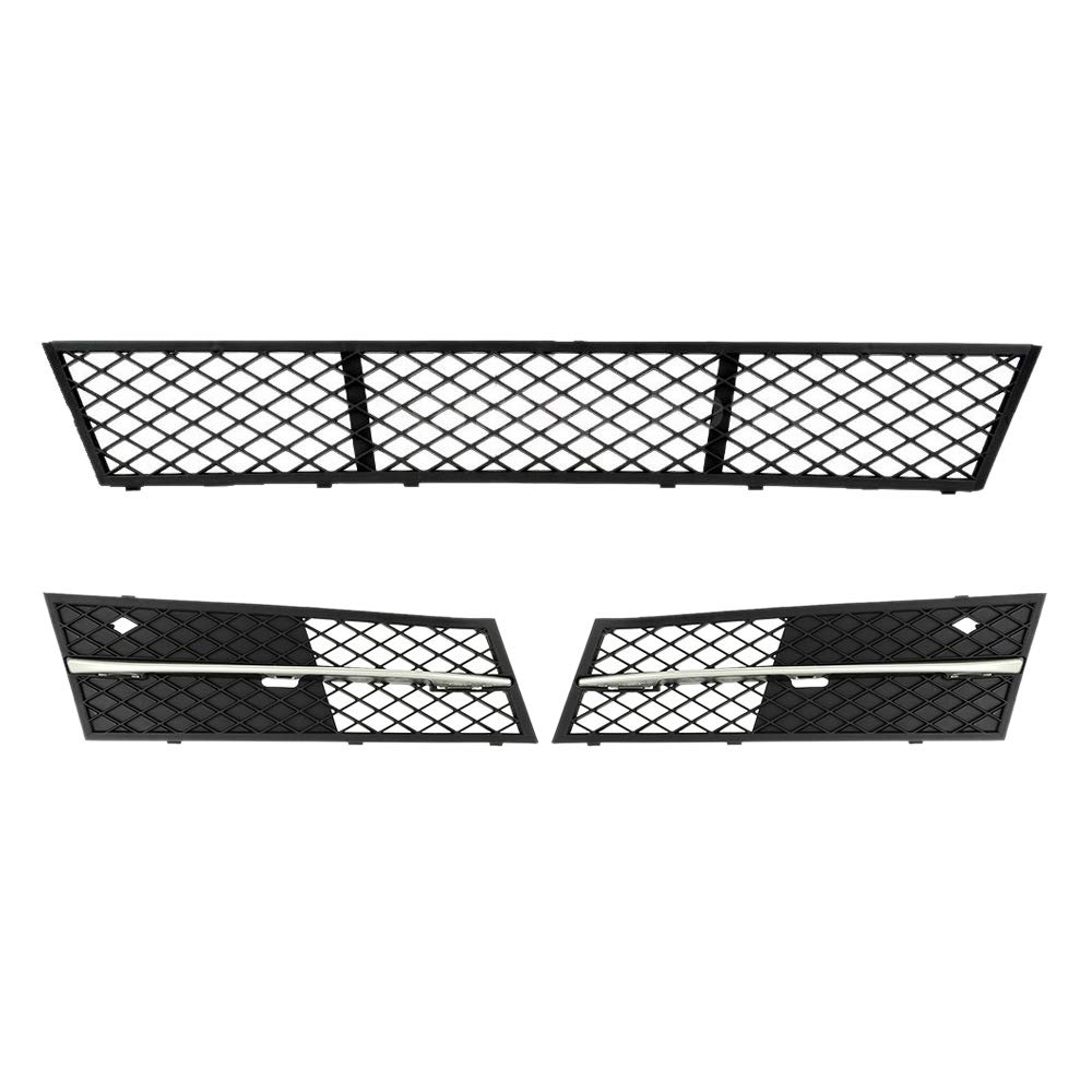 FYOBOT Auto Front StoßStange Unterer Grill Satz Mitte Links Rechts für 5 Series F10 F11 10-13 51117200699 51117200700 51117285950 von FYOBOT