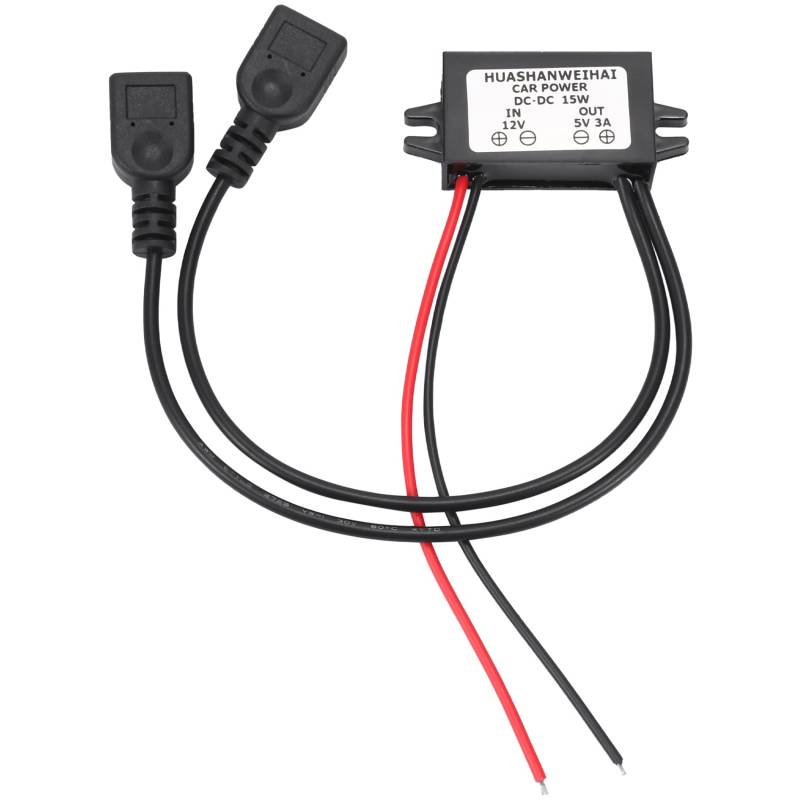 FYOBOT DC Konverter 12V bis 5V 3A Doppel 2 USB zu Auto Power Regler Spannung Tiefsetzsteller von FYOBOT