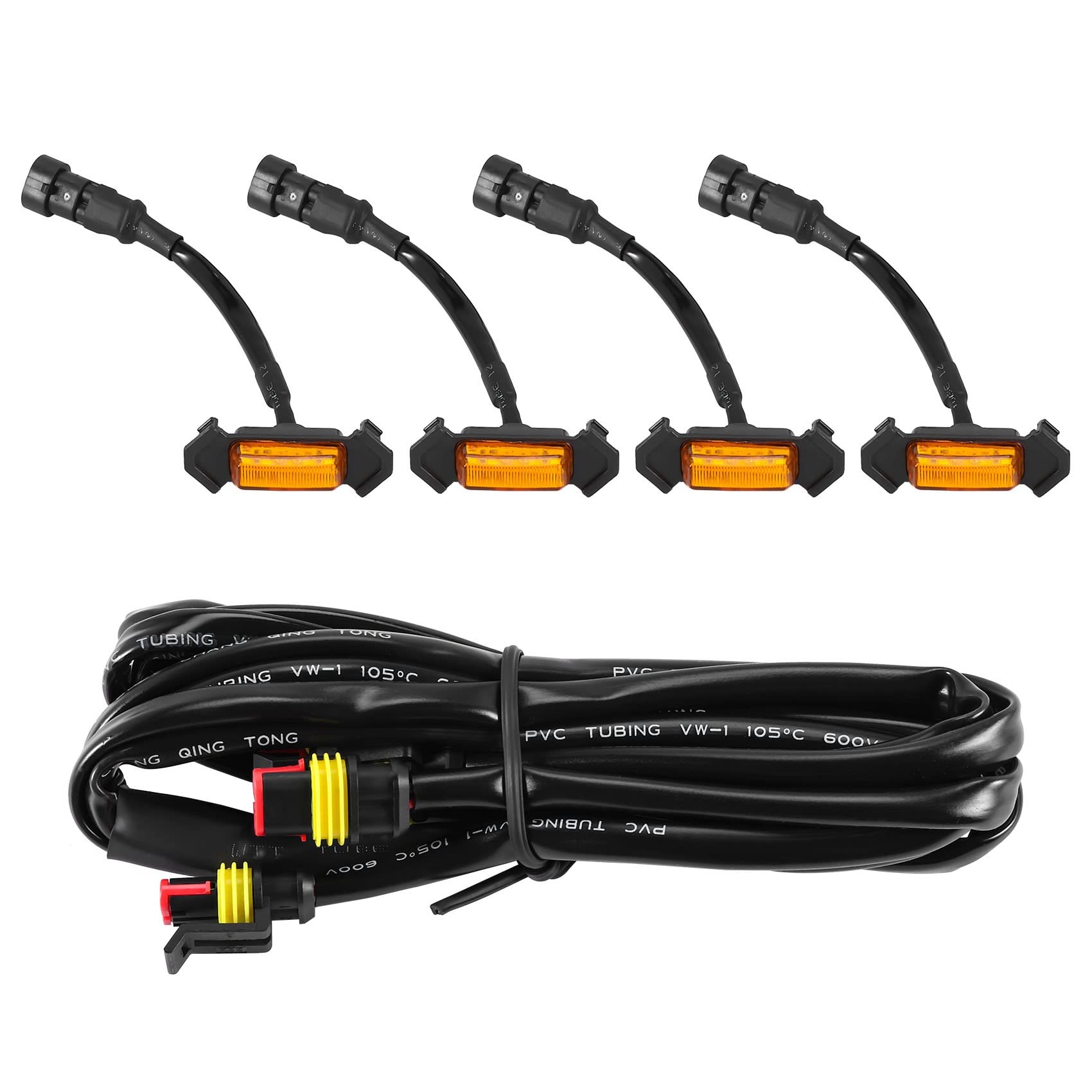 FYOBOT Satz Von 4 KüHlergrill Amber Led Lights Kit für Grill 2016-2018 von FYOBOT