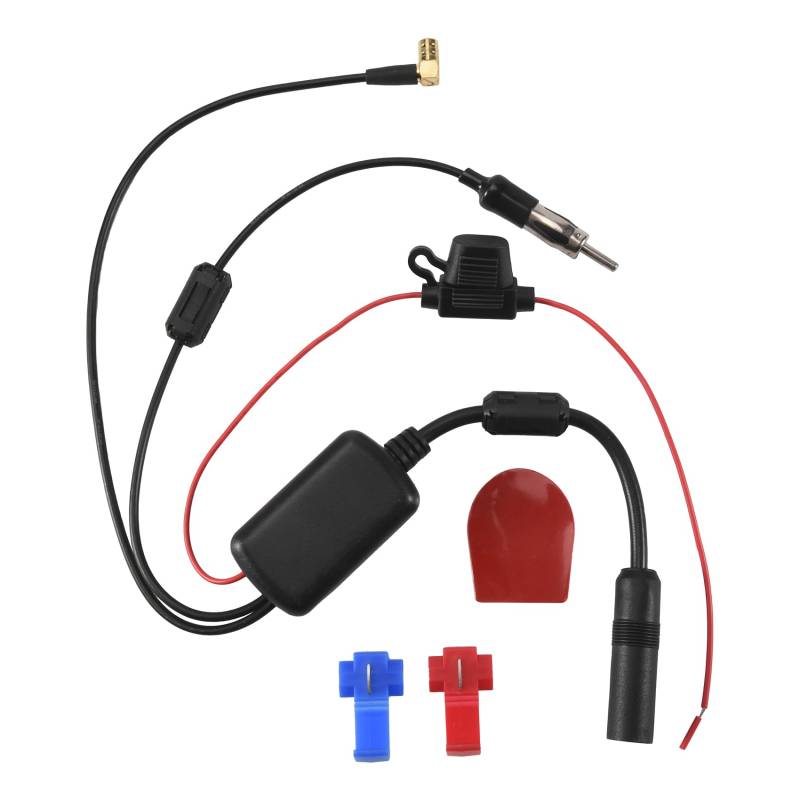 FYOBOT Universelles + FM Auto Antennen Antennen Splitter Kabel Digital Radio + VerstäRker ZubehöR von FYOBOT