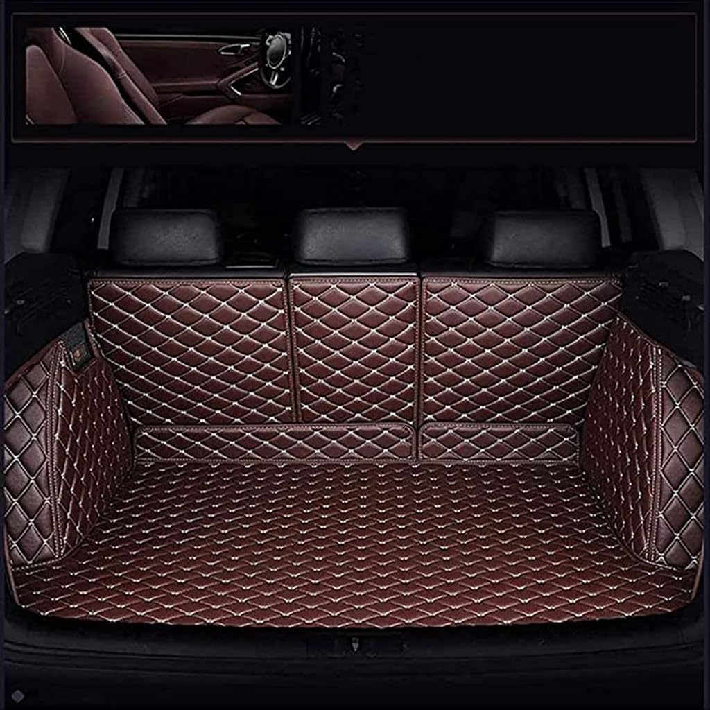 Auto Kofferraummatten Kofferraumwanne für Audi Q7 4L (7-seat) 2005–2015,Kratzschutz Kofferraumschutz mit Seitenschutz,A-Coffee von FYXASDNY