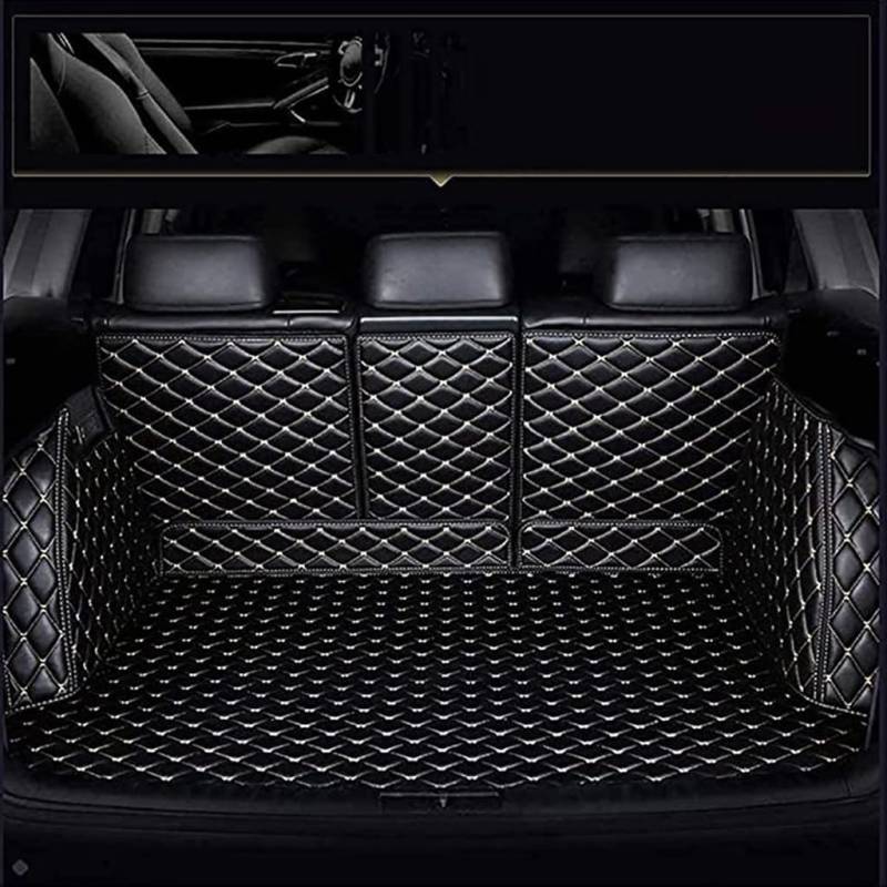 Auto Kofferraummatten Kofferraumwanne für Audi S5 Sportback 2009–2016,Kratzschutz Kofferraumschutz mit Seitenschutz,A-Blackbeige von FYXASDNY