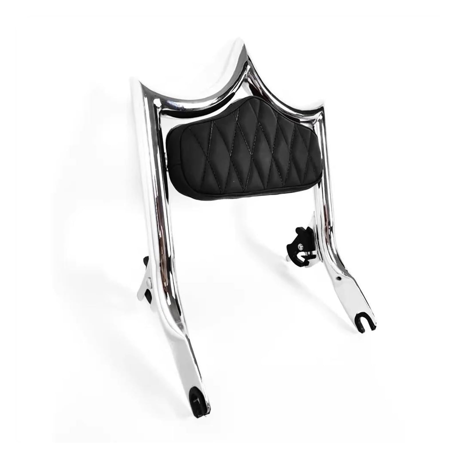 Motorrad-Armlehnen-Handgriff Für Harley Für Touring Für CVO FLHR Für Road Street Electra Glide 2014-2023 Motorrad Sissy Bar Abnehmbare Beifahrerrückenlehne Motorrad-Beifahrerhaltegriff(Chrom) von FZCSIMR