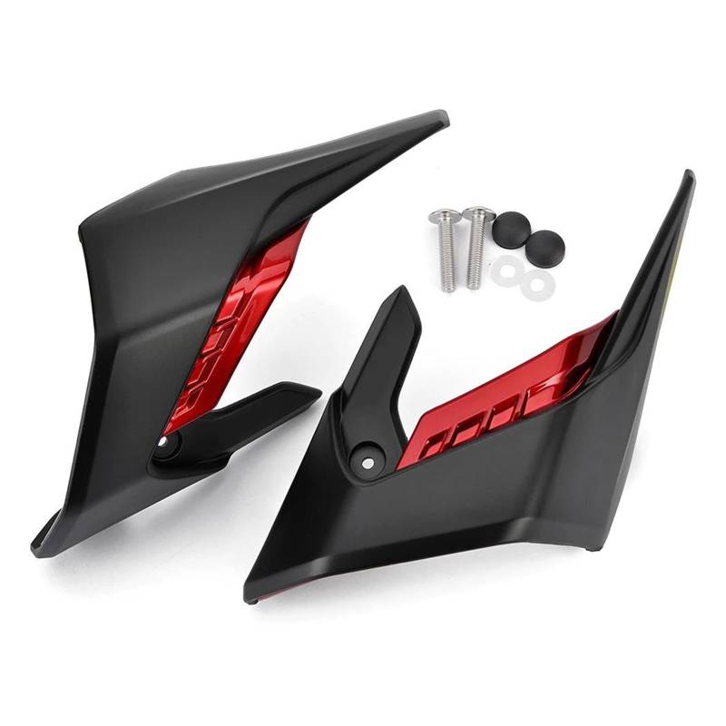 Motorrad-Armlehnen-Handgriff Motorrad-Flügelschutz Windverkleidung Winglets Finnenverkleidung Abdeckung Für CB650R CB 650R 2018-2023 2024 Motorrad-Beifahrerhaltegriff(Rot) von FZCSIMR