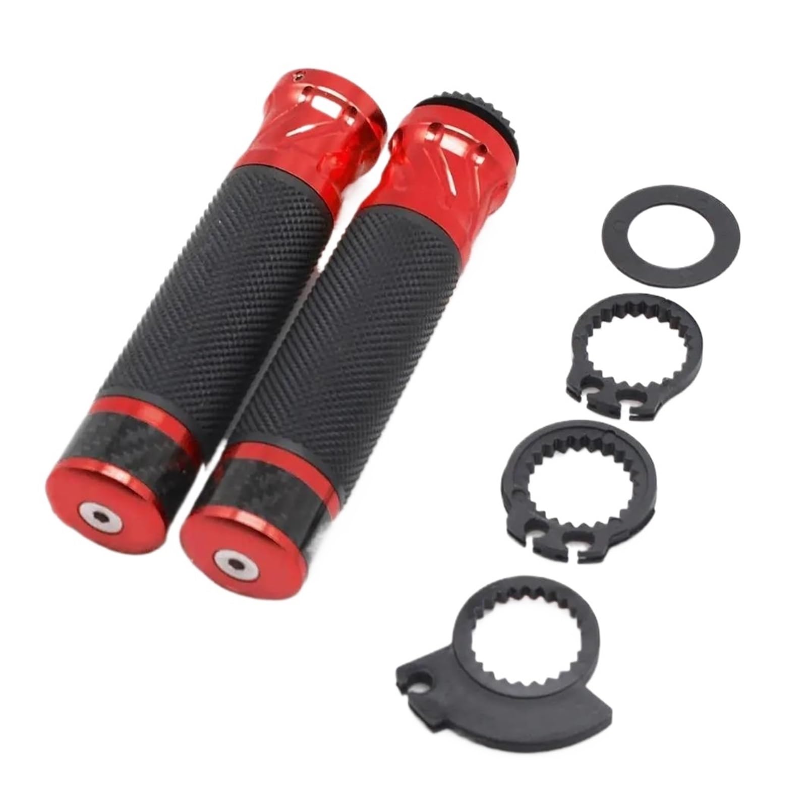 Motorradgriff Für CBR900RR NC700 S X VTX1300 CBR650F CB650F CB CBR 650 7/8 22MM Motorrad-Lenkerkappen Lenkergriffe Motorradgriffabdeckung(Rot) von FZCSIMR