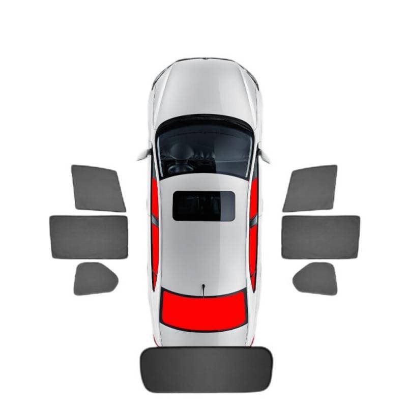 Auto-Seitenfenster-Sonnenschutz für Mazda CX-3 2018-2021 2022 2023 Zubehör, Auto-Fenster-Sonnenschutz Autovorhänge für Babys, Haustiere,7pcs Wholecar von FZIYUAN
