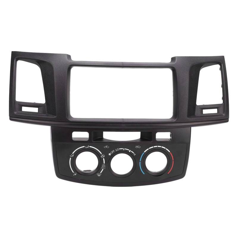 Armaturenbrett-Radioblende, Mittelverkleidung, Armaturenbrett-Verkleidungsabdeckung, Kompatibel mit Hilux 2005–2011, Vor-Facelift 2005–2008, Facelift 1 2008–2011 (Black) von Fabater