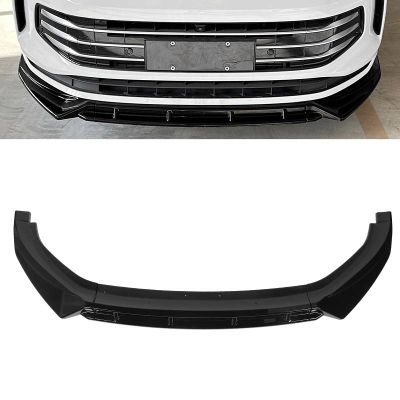 Auto-Frontstoßstangen-Lippenspoiler, Autospoiler, Frontstoßstangenspoiler für Autos, Frontlippenspoiler-Splitter, Frontstoßstangenschutz für MK3 Standard 2024, Glänzendes Schwarz von Fabater