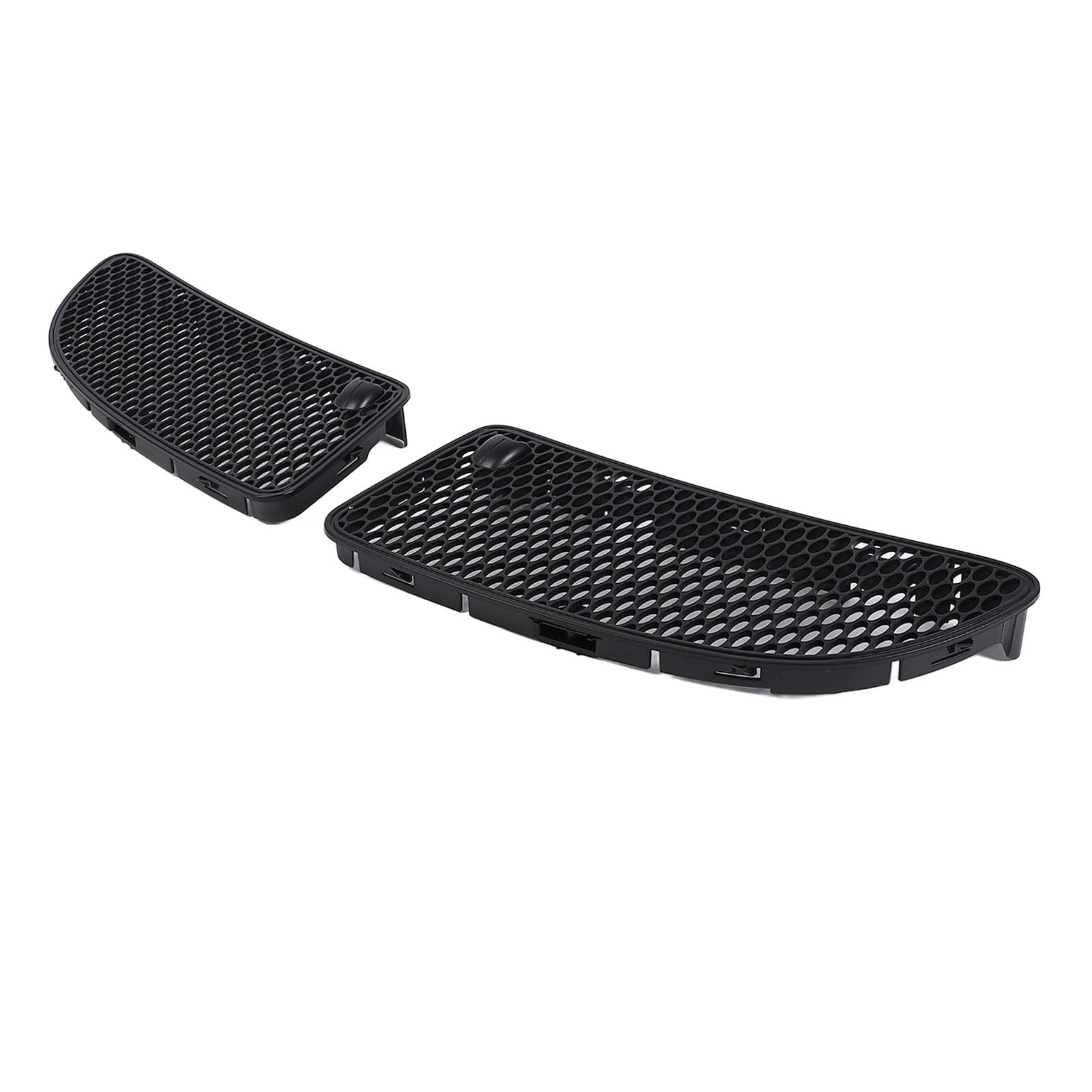 Fabater 1 Paar Linke Rechte Haube Air Vent Mesh Grill Abdeckung Einschub Kompatibel mit SLK280 SLK350 SLK300 SLK55, Stilvoller Look Ersatz für 1718800385 1718800485 (Gray) von Fabater