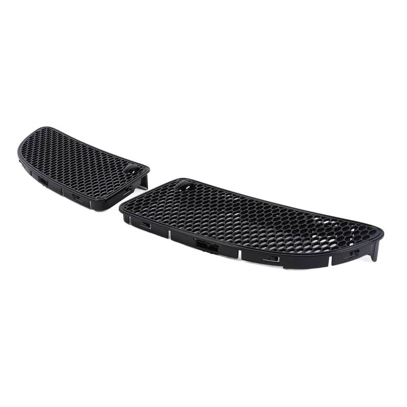 Fabater 1 Paar Linke Rechte Haube Air Vent Mesh Grill Abdeckung Einschub Kompatibel mit SLK280 SLK350 SLK300 SLK55, Stilvoller Look Ersatz für 1718800385 1718800485 (glänzend schwarz) von Fabater