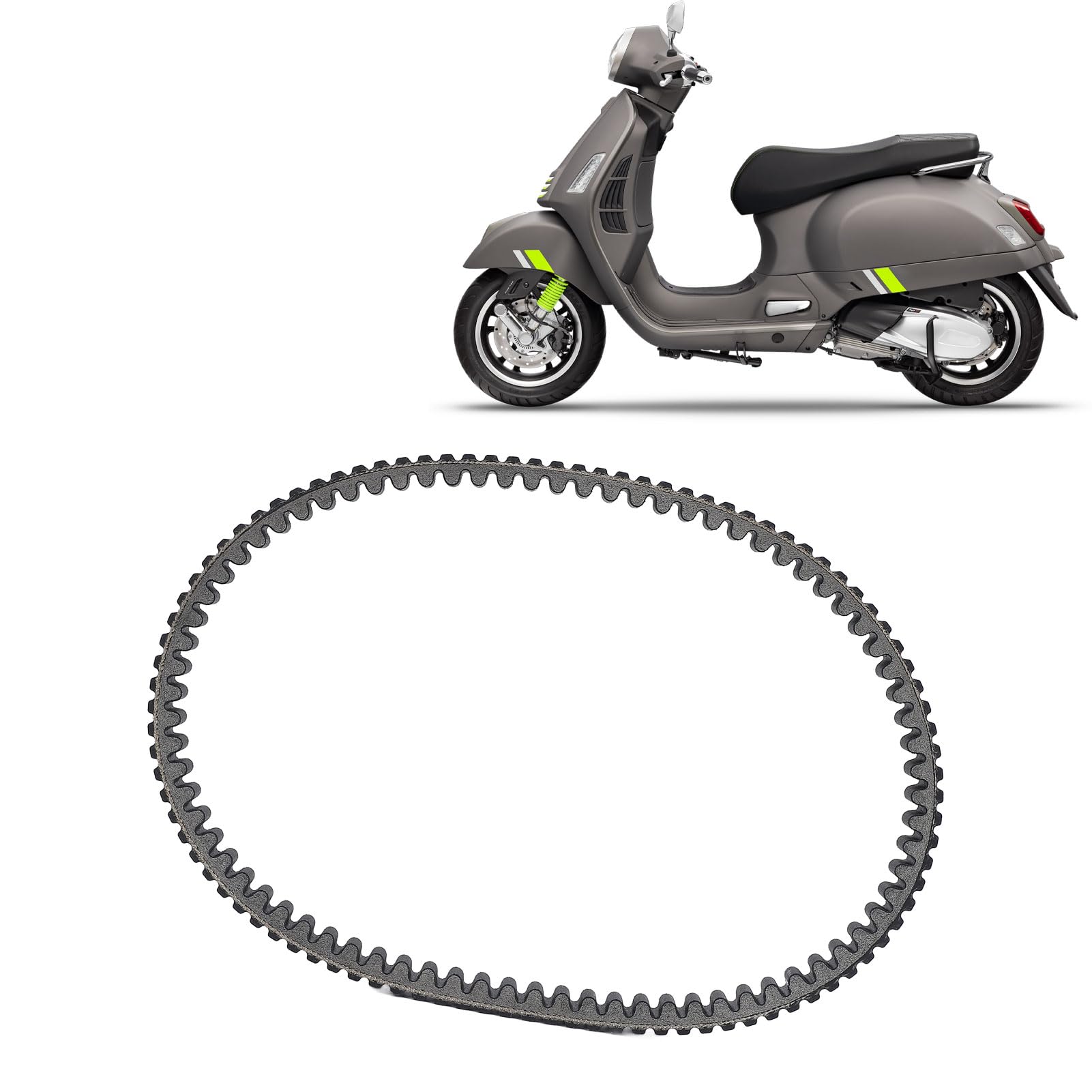 Fabater Motorrad-Antriebsriemen für Joymax 300I, Cruisym 300I, GTS 300I, Verbesserte Effizienz, 23100 L3A 0002, Langlebig, aus Gummi, Präzise Passform, OEM-Standards von Fabater