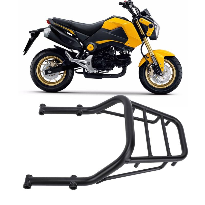 Fabater Motorrad-Heck-Gepäckträger, Motorrad-Schwanz-Rack-Trägerpekträgereisen-Ladungsrahmen für 2021-2024 Grom 125 Msx 125, Reichlich Speicherplatz Frachtträgerhalter von Fabater