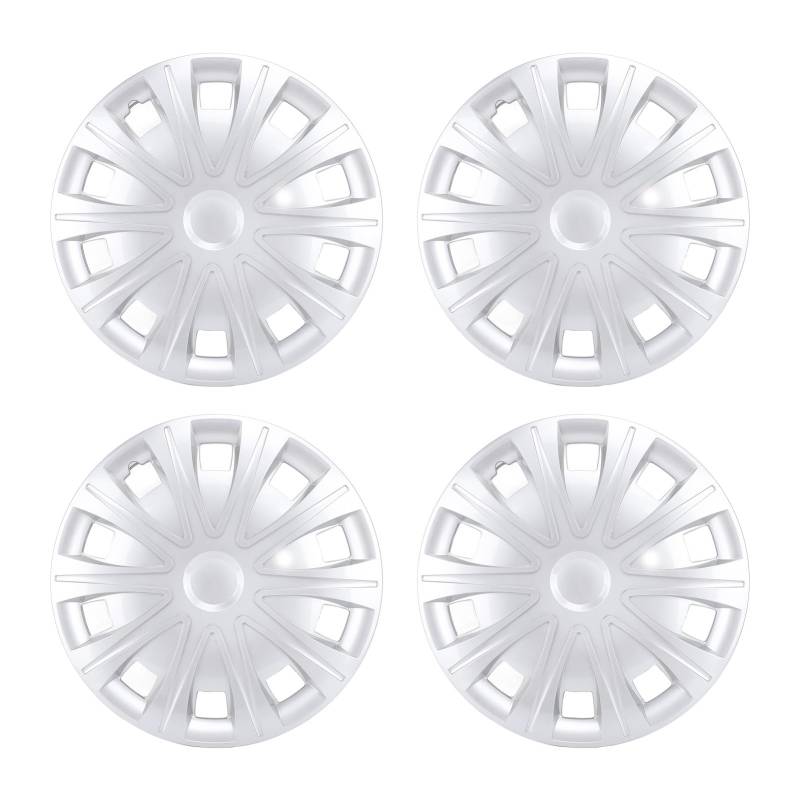 Hubcaps, Set von 4, 17 Zoll Rad Abdeckung Snap On Wheel Rim Cover Universal für Connect, Radnaben Abdeckung Außen Zubehör für Auto, Schlag Fest von Fabater