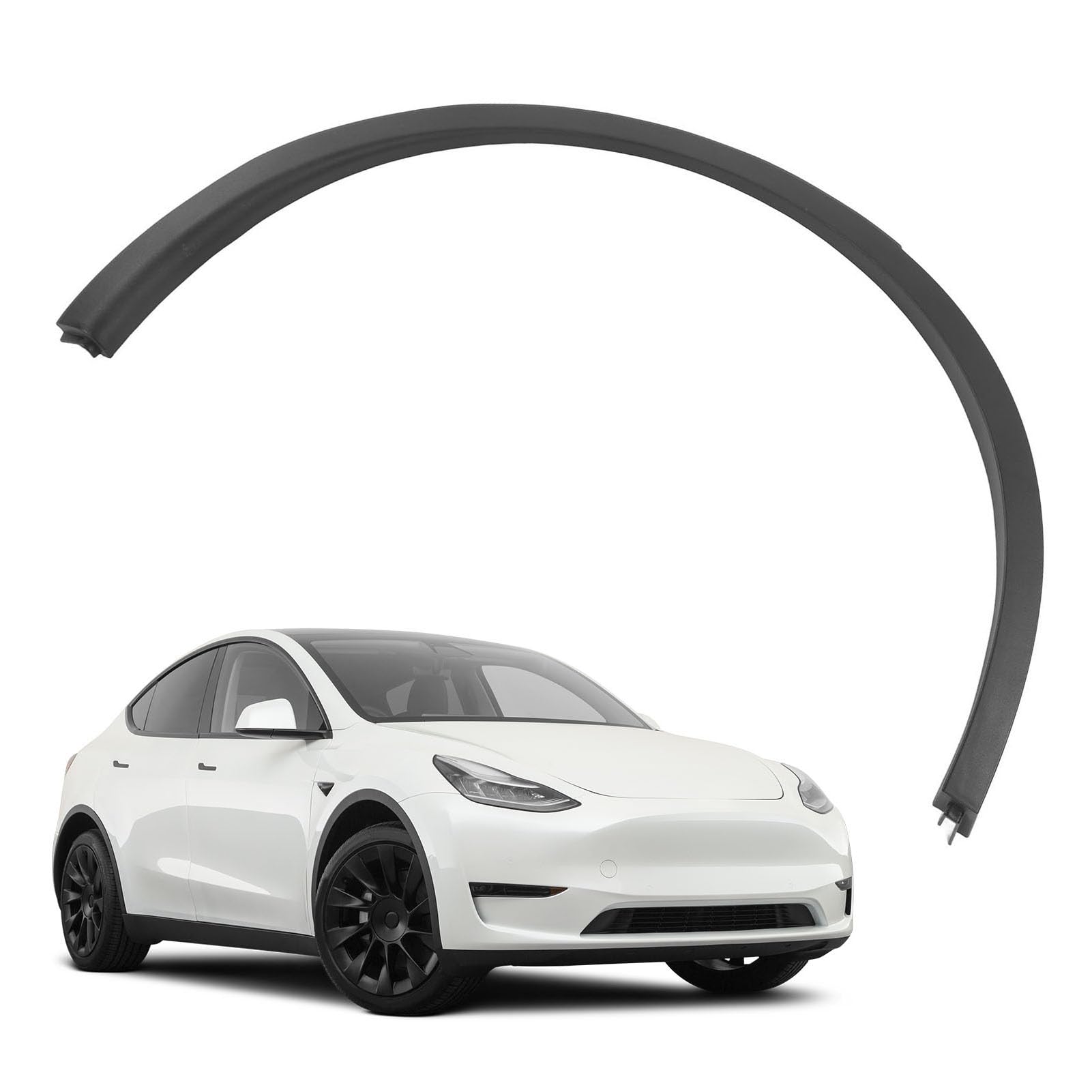 Kotflügelverbreiterung für Tesla Model Y 2020 Bis 2023, Fahrer-/Beifahrerseite, Radkotflügelverbreiterungs-Formteil-Ersatz, Radabdeckungsbogenverkleidung (Hinten rechts) von Fabater