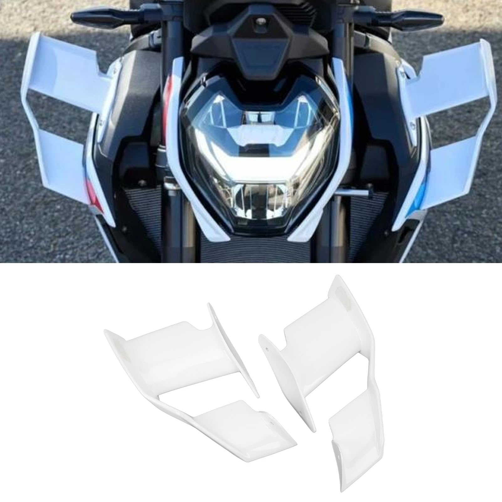 Motorrad-Verkleidungsflügel, Aerodynamischer Windflügel-Abweiser für S1000R M1000R 2021–2023, Motorrad-Verkleidungsseiten-Winglet, Aerodynamisch von Fabater