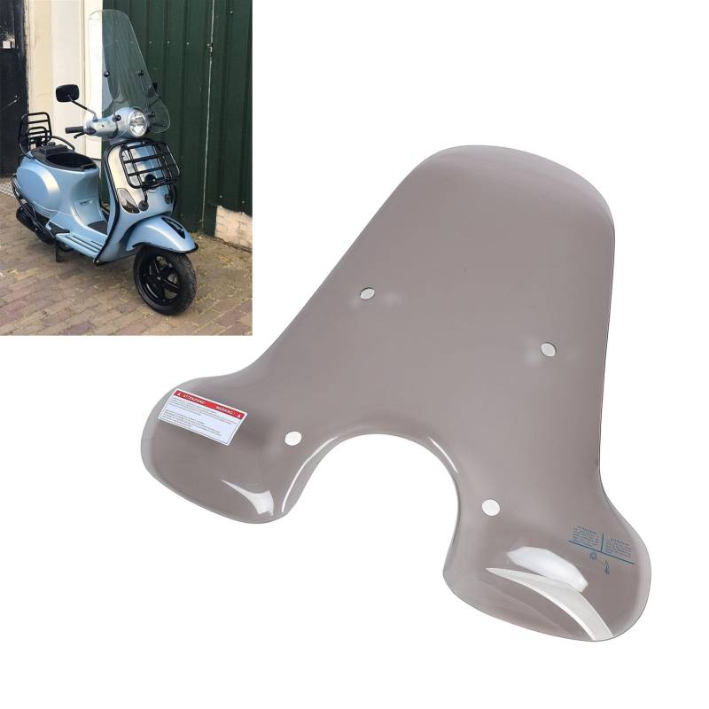 Motorrad Windschutzscheibe, Universal Motorrad Windschutzscheibe Windschutzscheibe Motorrad Windabweiser Schutz Flyscreen Ersatz für Piaggio Vespa LX 50 125 150, Einfach zu von Fabater