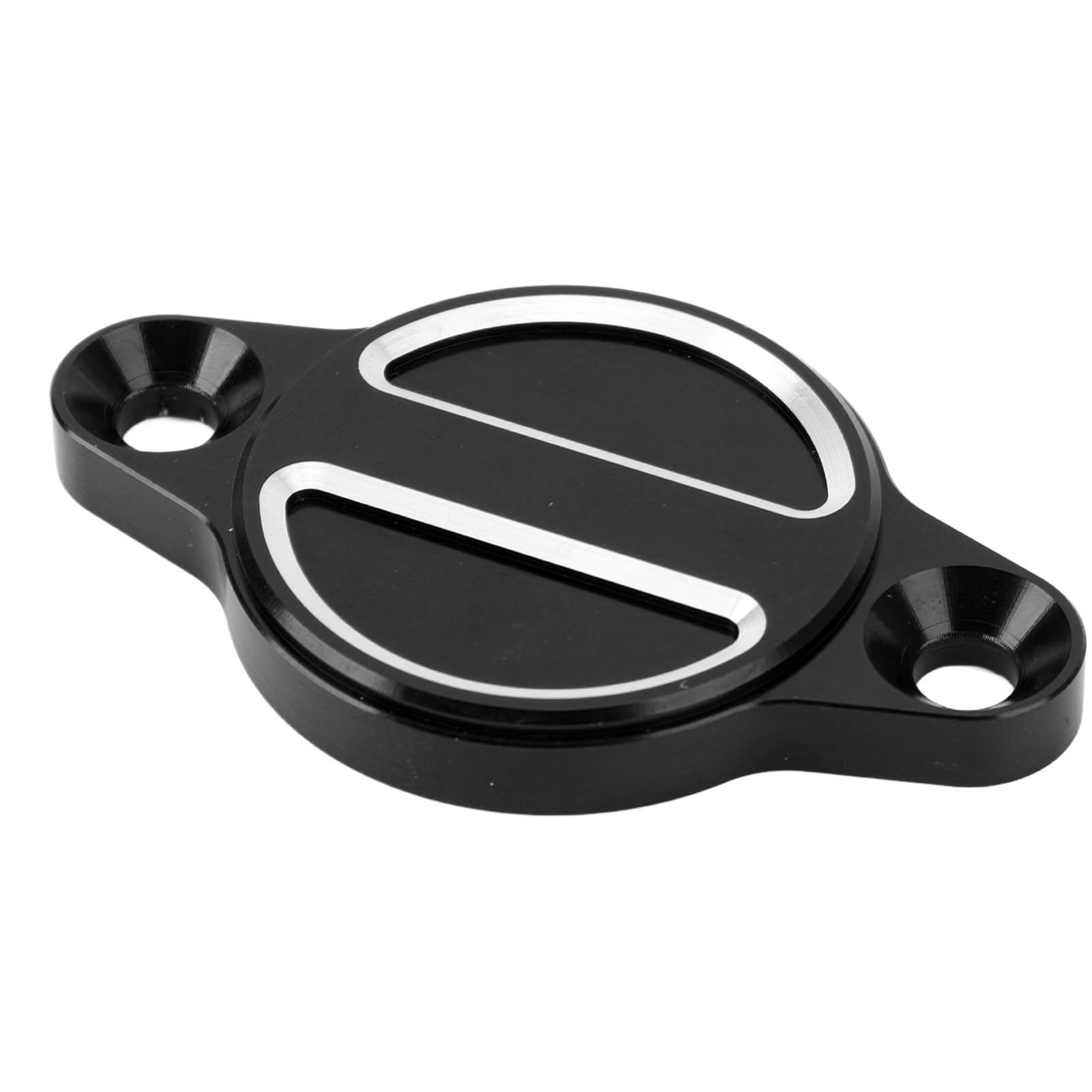 Ölfilter-Schutzabdeckung, Auslaufsichere CNC-Aluminiumlegierung, Langlebiger Motorrad-Ölfilterdeckel, Leicht, für Multistrada Monster Hypermotard (BLACK) von Fabater