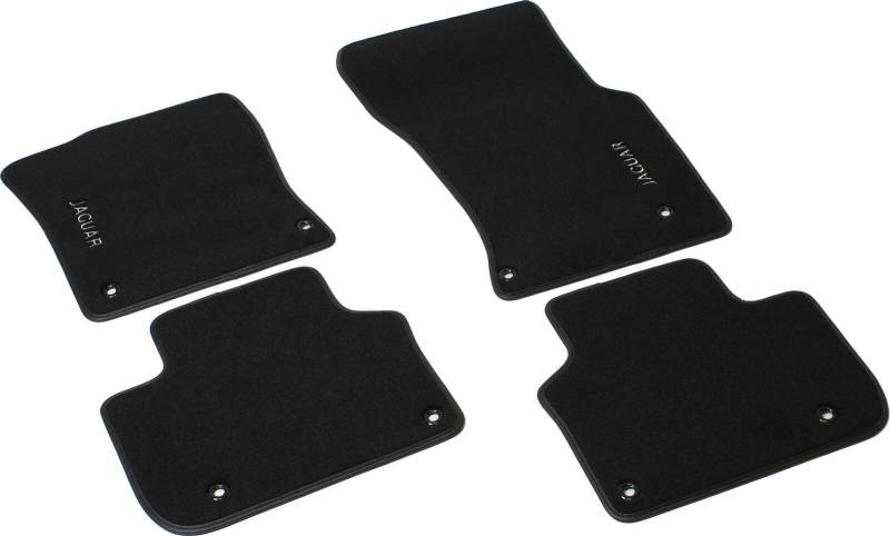 J-XF-RESTYLING-NE Kundenspezifische Auto-Matten aus Samt, bestickt, schwarz von Fabbri 3 di Fabbri Marco & C snc